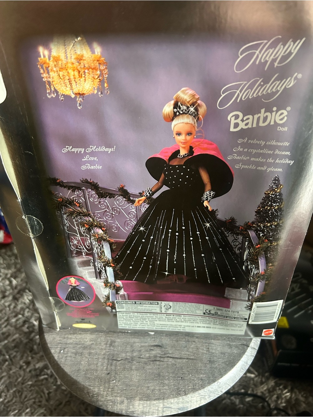 Barbie Black and Pink Holiday Gown Doll collection